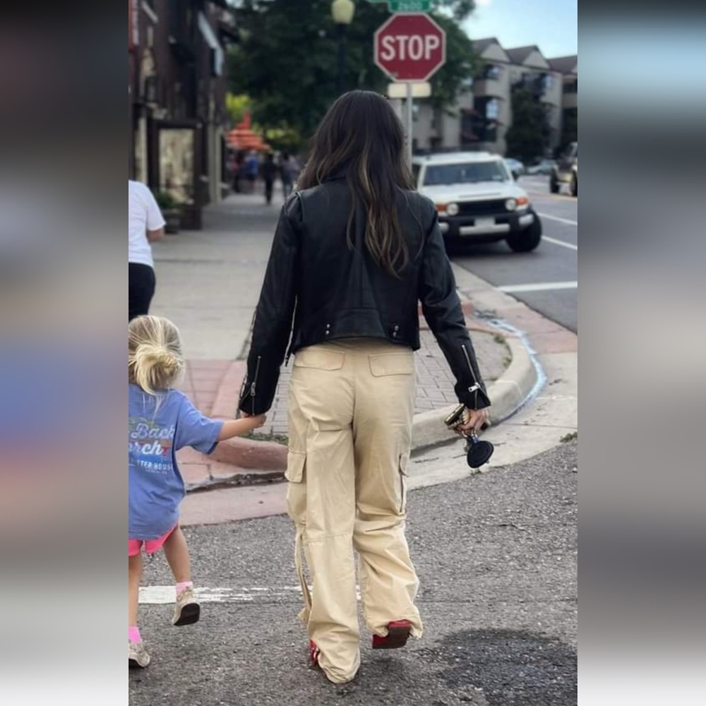 0 ZARA Cargo Voluminous Pocket Pants 77302 Sand/Khaki